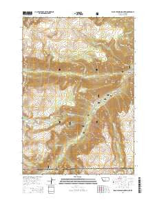 Black Pyramid Mountain Montana Current topographic map, 1:24000 scale, 7.5 X 7.5 Minute, Year 2014