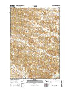 Black Spring Montana Current topographic map, 1:24000 scale, 7.5 X 7.5 Minute, Year 2014