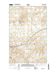 Blackfoot Montana Current topographic map, 1:24000 scale, 7.5 X 7.5 Minute, Year 2014