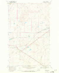 Blackfoot Montana Historical topographic map, 1:24000 scale, 7.5 X 7.5 Minute, Year 1968