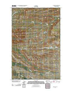 Blackleaf Montana Historical topographic map, 1:24000 scale, 7.5 X 7.5 Minute, Year 2011