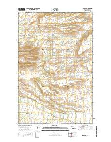 Blackleaf Montana Current topographic map, 1:24000 scale, 7.5 X 7.5 Minute, Year 2014