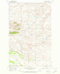 Blackleaf Montana Historical topographic map, 1:24000 scale, 7.5 X 7.5 Minute, Year 1968