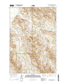Blacktail Creek SW Montana Current topographic map, 1:24000 scale, 7.5 X 7.5 Minute, Year 2014