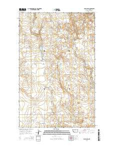 Blair Ranch Montana Current topographic map, 1:24000 scale, 7.5 X 7.5 Minute, Year 2014