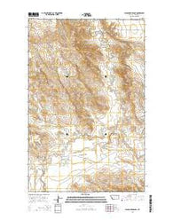 Blanchard Ranch Montana Current topographic map, 1:24000 scale, 7.5 X 7.5 Minute, Year 2014