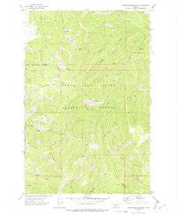 Blankenbaker Flats Montana Historical topographic map, 1:24000 scale, 7.5 X 7.5 Minute, Year 1971