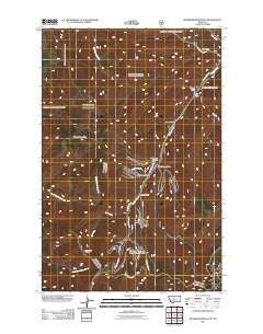 Blankenbaker Flats Montana Historical topographic map, 1:24000 scale, 7.5 X 7.5 Minute, Year 2011