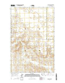 Blink Springs Montana Current topographic map, 1:24000 scale, 7.5 X 7.5 Minute, Year 2014