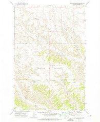 Blizzard Reservoir Montana Historical topographic map, 1:24000 scale, 7.5 X 7.5 Minute, Year 1971