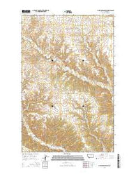Blizzard Reservoir Montana Current topographic map, 1:24000 scale, 7.5 X 7.5 Minute, Year 2014