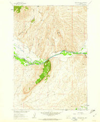 Block Mountain Montana Historical topographic map, 1:24000 scale, 7.5 X 7.5 Minute, Year 1960