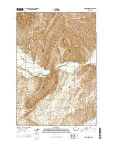 Block Mountain Montana Current topographic map, 1:24000 scale, 7.5 X 7.5 Minute, Year 2014