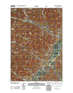 Bloom Creek Montana Historical topographic map, 1:24000 scale, 7.5 X 7.5 Minute, Year 2011