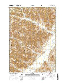 Bloom Creek Montana Current topographic map, 1:24000 scale, 7.5 X 7.5 Minute, Year 2014