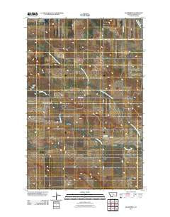 Bloomfield Montana Historical topographic map, 1:24000 scale, 7.5 X 7.5 Minute, Year 2011