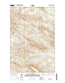 Bloomfield Montana Current topographic map, 1:24000 scale, 7.5 X 7.5 Minute, Year 2014