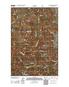 Blowout Mountain Montana Historical topographic map, 1:24000 scale, 7.5 X 7.5 Minute, Year 2011