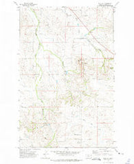 Blue Hill Montana Historical topographic map, 1:24000 scale, 7.5 X 7.5 Minute, Year 1972
