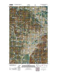Blue Grass Ridge Montana Historical topographic map, 1:24000 scale, 7.5 X 7.5 Minute, Year 2011
