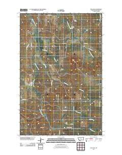 Blue Hill Montana Historical topographic map, 1:24000 scale, 7.5 X 7.5 Minute, Year 2011