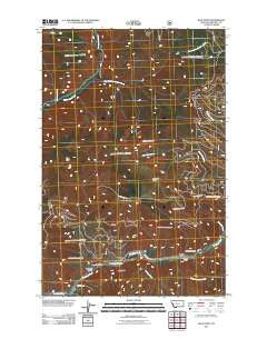 Blue Point Montana Historical topographic map, 1:24000 scale, 7.5 X 7.5 Minute, Year 2011