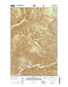Blue Point Montana Current topographic map, 1:24000 scale, 7.5 X 7.5 Minute, Year 2014