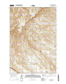 Blue Spring Montana Current topographic map, 1:24000 scale, 7.5 X 7.5 Minute, Year 2014