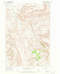 Bluewater Montana Historical topographic map, 1:24000 scale, 7.5 X 7.5 Minute, Year 1967