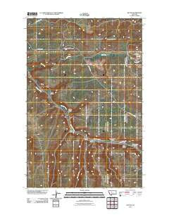 Blythe Montana Historical topographic map, 1:24000 scale, 7.5 X 7.5 Minute, Year 2011