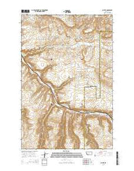 Blythe Montana Current topographic map, 1:24000 scale, 7.5 X 7.5 Minute, Year 2014