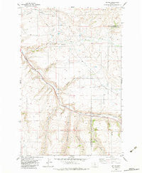 Blythe Montana Historical topographic map, 1:24000 scale, 7.5 X 7.5 Minute, Year 1982
