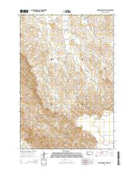 Board Corral Creek Montana Current topographic map, 1:24000 scale, 7.5 X 7.5 Minute, Year 2014