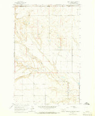 Bobcat Coulee NE Montana Historical topographic map, 1:24000 scale, 7.5 X 7.5 Minute, Year 1964