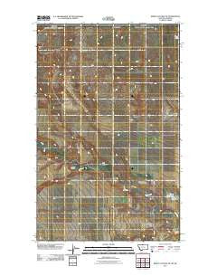 Bobcat Coulee NE Montana Historical topographic map, 1:24000 scale, 7.5 X 7.5 Minute, Year 2011