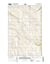 Bobcat Coulee SE Montana Current topographic map, 1:24000 scale, 7.5 X 7.5 Minute, Year 2014