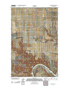 Boggs Island Montana Historical topographic map, 1:24000 scale, 7.5 X 7.5 Minute, Year 2011