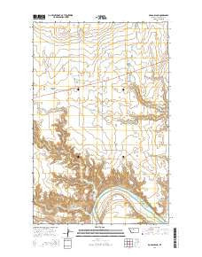 Boggs Island Montana Current topographic map, 1:24000 scale, 7.5 X 7.5 Minute, Year 2014