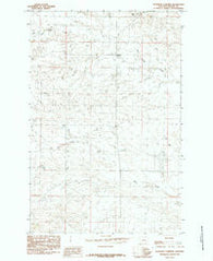 Bohemian Corners Montana Historical topographic map, 1:24000 scale, 7.5 X 7.5 Minute, Year 1985