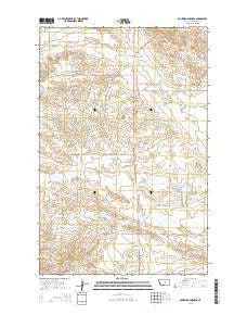 Bohemian Corners Montana Current topographic map, 1:24000 scale, 7.5 X 7.5 Minute, Year 2014