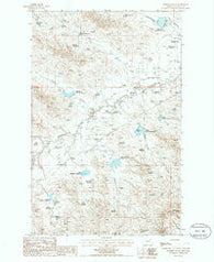 Bomber Coulee Montana Historical topographic map, 1:24000 scale, 7.5 X 7.5 Minute, Year 1985