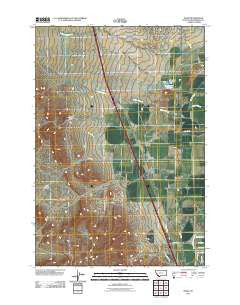 Bond Montana Historical topographic map, 1:24000 scale, 7.5 X 7.5 Minute, Year 2011