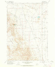Bond Montana Historical topographic map, 1:24000 scale, 7.5 X 7.5 Minute, Year 1962