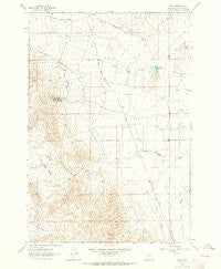 Bond Montana Historical topographic map, 1:24000 scale, 7.5 X 7.5 Minute, Year 1962