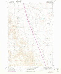 Bond Montana Historical topographic map, 1:24000 scale, 7.5 X 7.5 Minute, Year 1962
