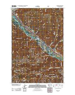 Bonner Montana Historical topographic map, 1:24000 scale, 7.5 X 7.5 Minute, Year 2011