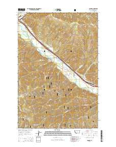 Bonner Montana Current topographic map, 1:24000 scale, 7.5 X 7.5 Minute, Year 2014