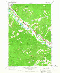 Bonner Montana Historical topographic map, 1:24000 scale, 7.5 X 7.5 Minute, Year 1965