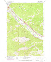 Bonner Montana Historical topographic map, 1:24000 scale, 7.5 X 7.5 Minute, Year 1965