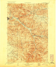 Bonner Montana Historical topographic map, 1:125000 scale, 30 X 30 Minute, Year 1903